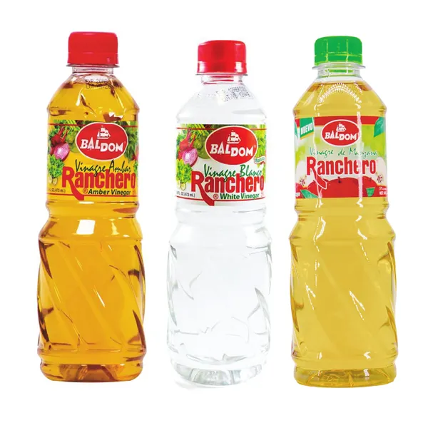 Baldom Ranchero Vinagre Ambar, Blanco, Manzana 16 oz